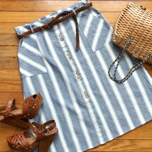 Alya Dresses & Skirts - ALYA • chambray is bae skirt 💘